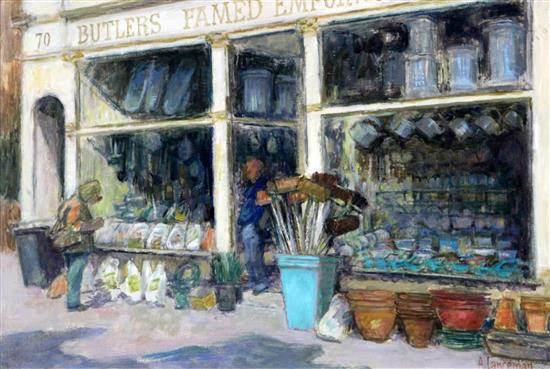 Audrey Lanceman (b.1931) Butlers Emporium, Hastings Old Town, 10.5 x 15.5in.